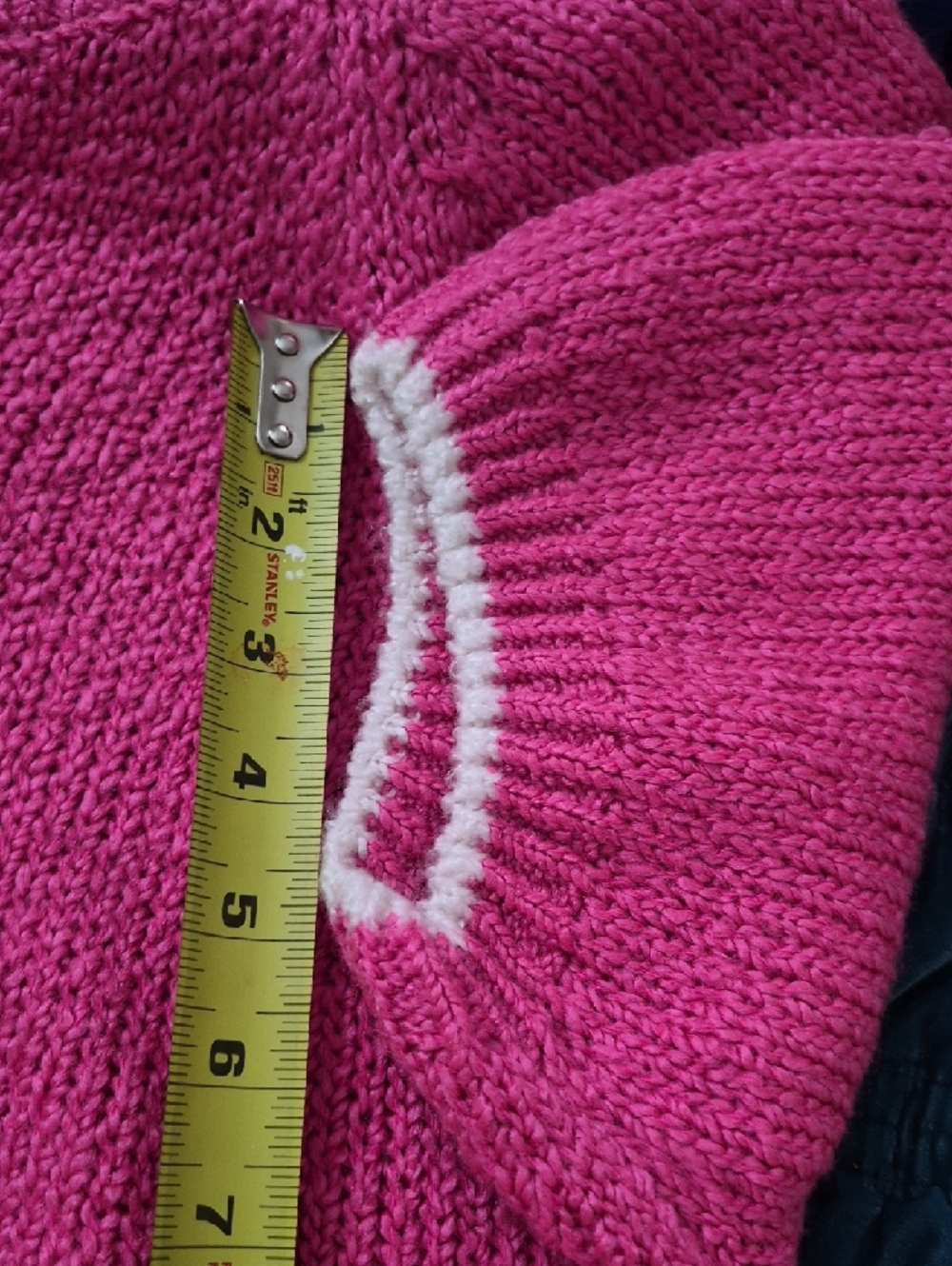 Vintage Pink Short Sleeve Crew Polo Sweater Grannycore Cottagecore 80s Large - Picture 11 of 12